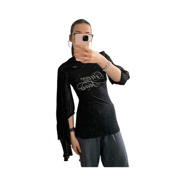 Black funky shirt