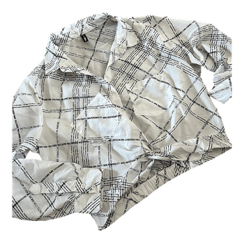 White patterned shirt