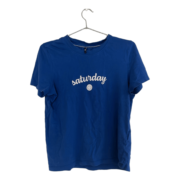 Blå t-shirt med print