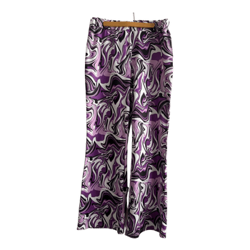 Purple stretch trousers