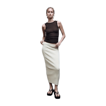Sleeveless knit top