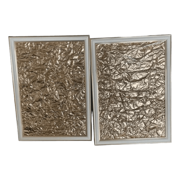 Set of two gold art