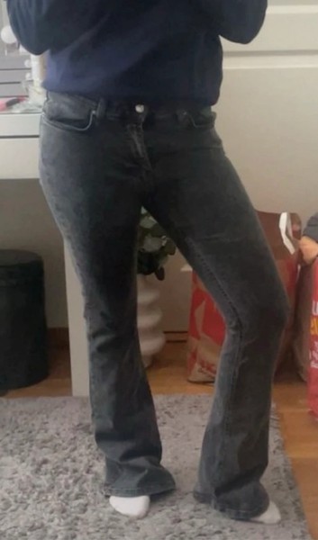 Svarta bootcut jeans