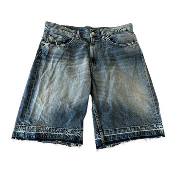 Zara light blue denim shorts