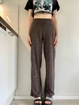Pieces sparkly relaxed pants 