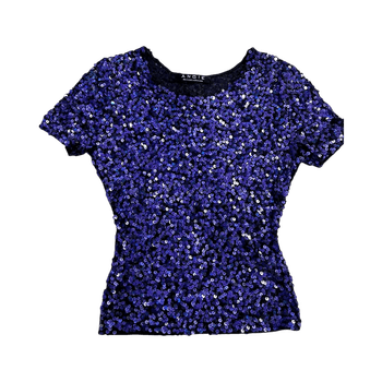 90d Purple sequin shirt