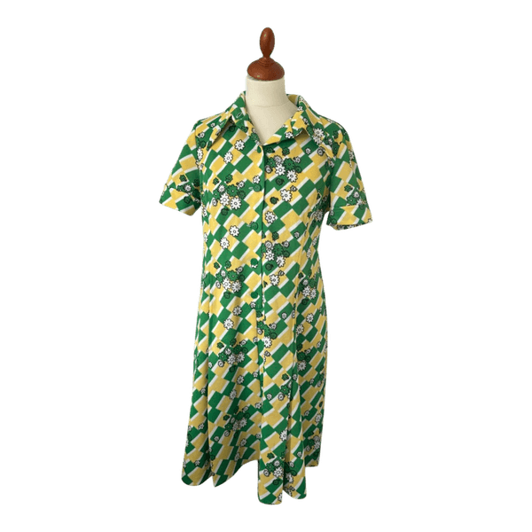 Karelia kukkakuvioinen vintage mekko