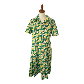 Karelia kukkakuvioinen vintage mekko