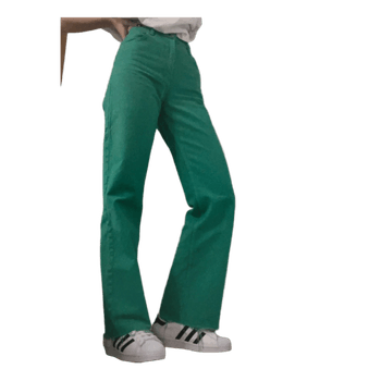 Green Zara jeans