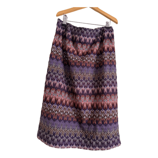 “Missini fore Lindex”Zigzag knit midi skirt