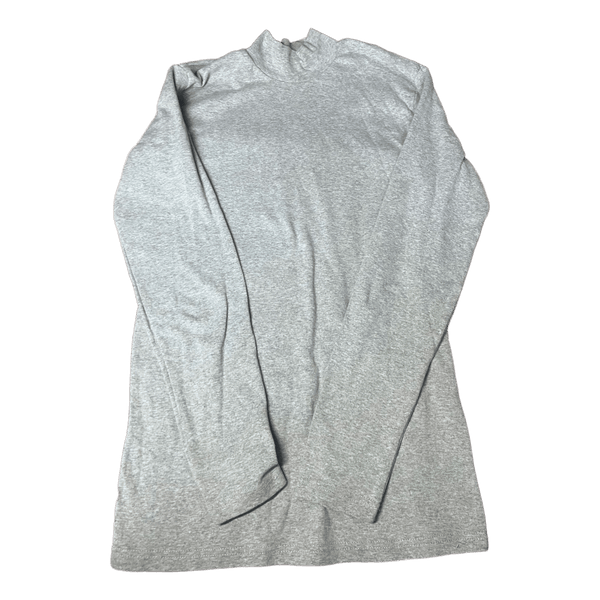 Grey mock neck top