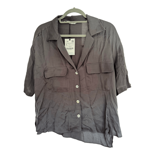 Grey buttoned shirt