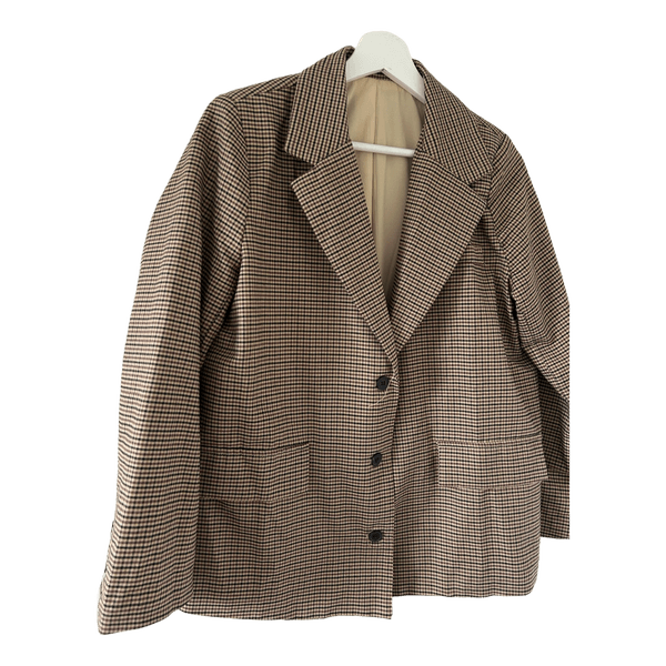 Brun ternet blazer