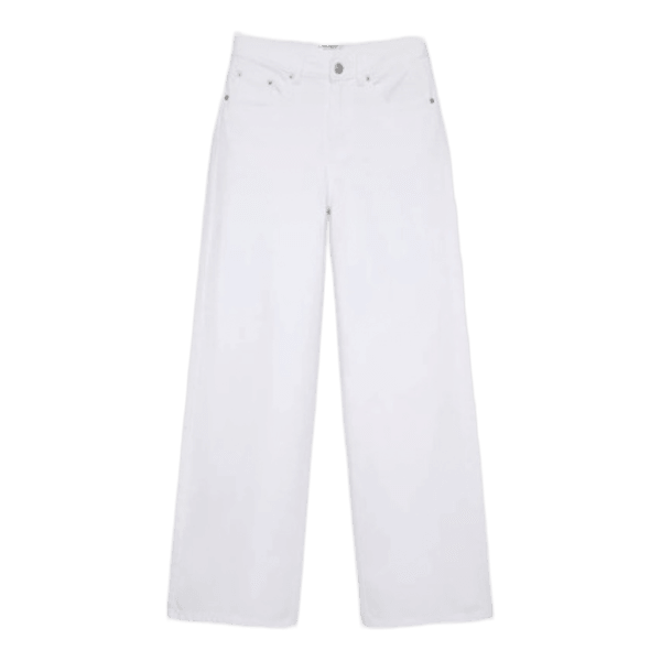 Hvide wide leg jeans