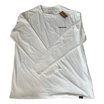 Patagonia white long-sleeved shirt