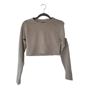 Beige cropped top