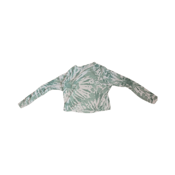 Vihreä tie-dye pitkähiha