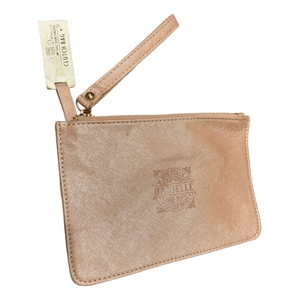 Pink clutch bag