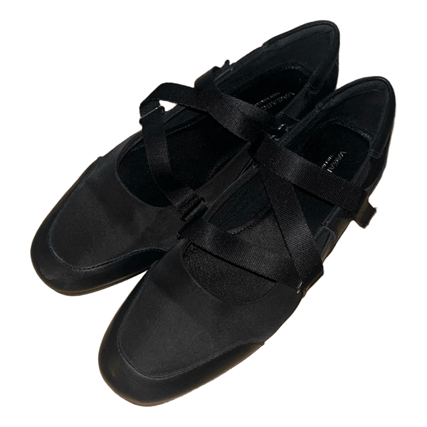 Vagabond Black ballerina/loafer strap shoes