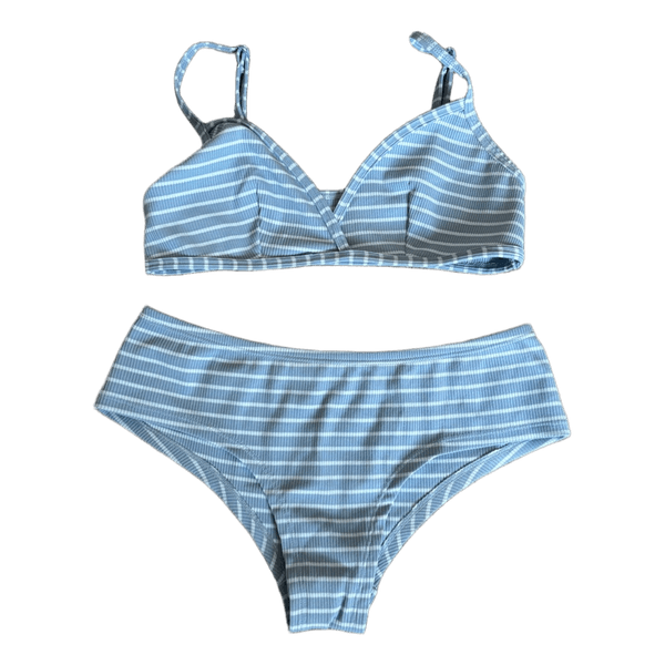 Asos striped bikini set
