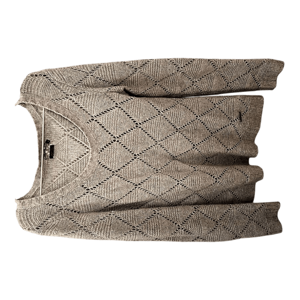 Grey diamond knit sweater Roxy