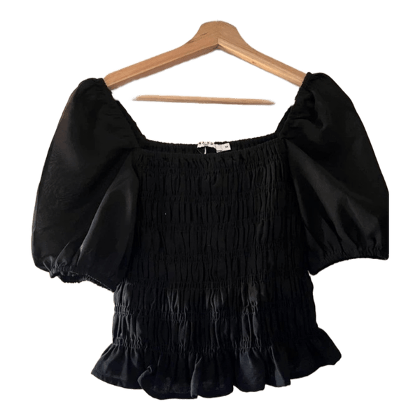 Sort bluse