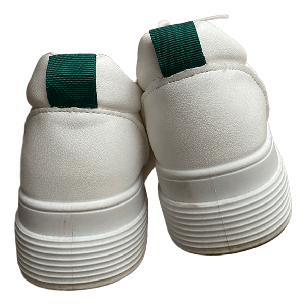 White platform sneakers