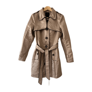 Belted trench coat