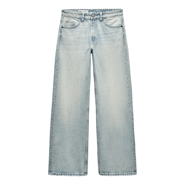udgået zara Lyseblå wide-leg jeans