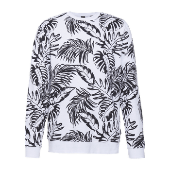 White crew neck sweatshirt