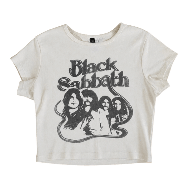 Valkoinen Black Sabbath t-paita