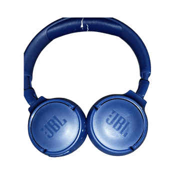 Blue wireless headphones