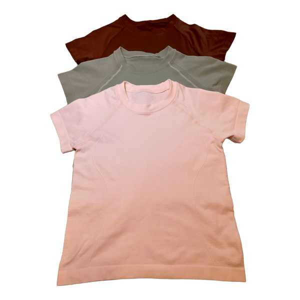 Seamless short sleeve sports tops