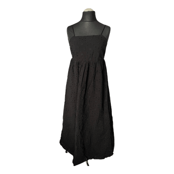 Black eyelet maxi dress