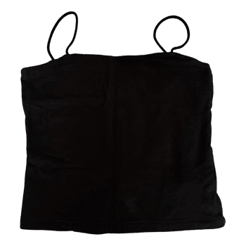 Black cotton camisole