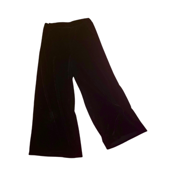 Musta leveälahkeiset housut