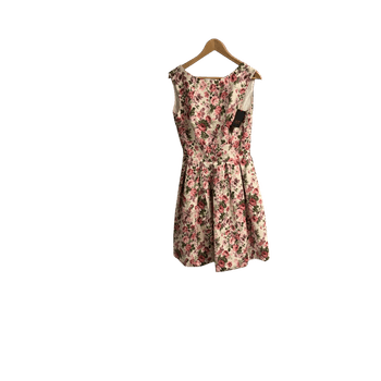 Floral fit and flare dress