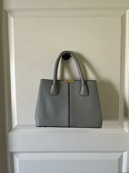 Grey structured handbag