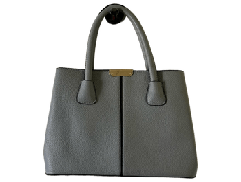 Grey structured handbag