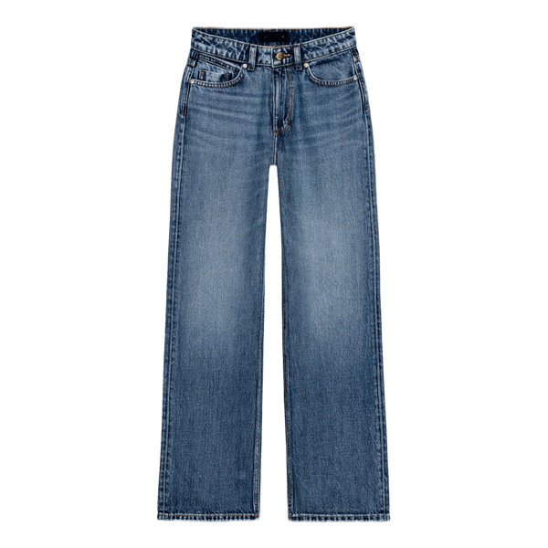Blå jeans med medium talje