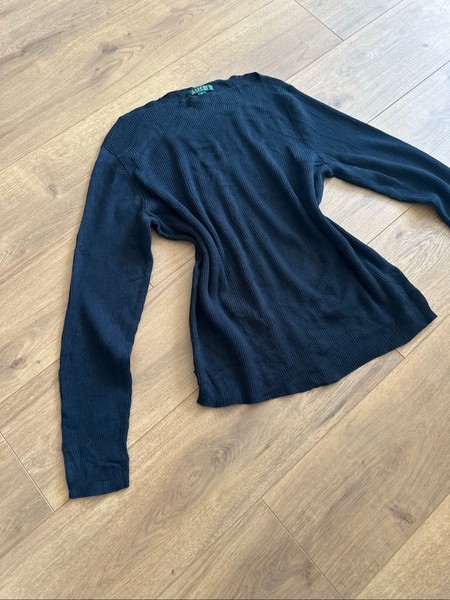 Ralph Lauren Navy ribbed cotton sweater