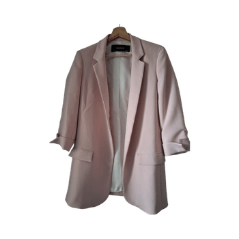 Vaaleanpunainen Zara oversize bleiseri