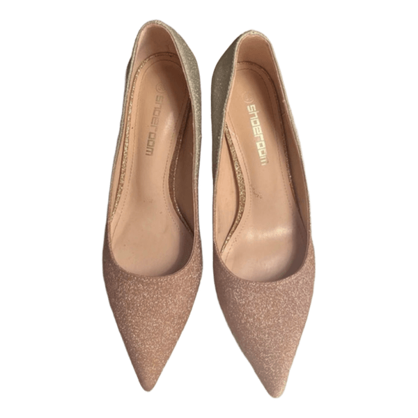Ombre glitter heels