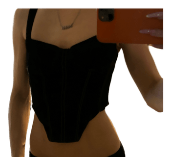 Black corset top