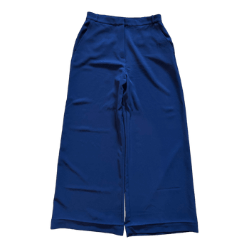 Blue wide-leg trousers