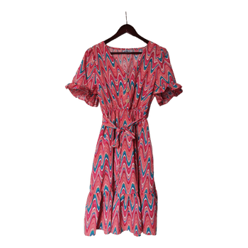 Pink patterned summer dress