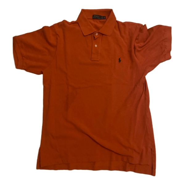 Orange polo shirt