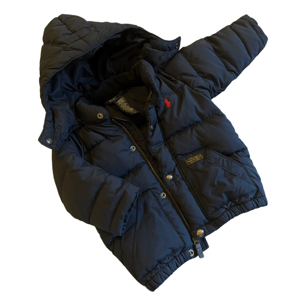 Navy puffer jacket ralph lauren kids