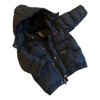 Navy puffer jacket ralph lauren kids