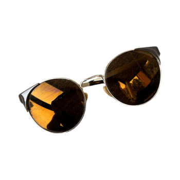 Guess round brown sunglasses